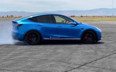 Watch The Tesla Model Y Drift Like A Wild, Out-Of-Control Race Car