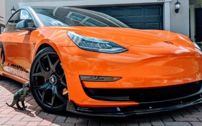 This Tesla Model 3 Tangerine Dream ‘Stormbreaker’ Looks Tasty